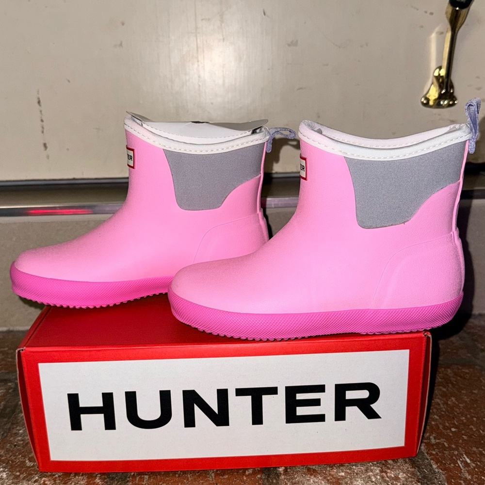 Hunter Little Kids Finley Pull On Waterproof Rain Boots